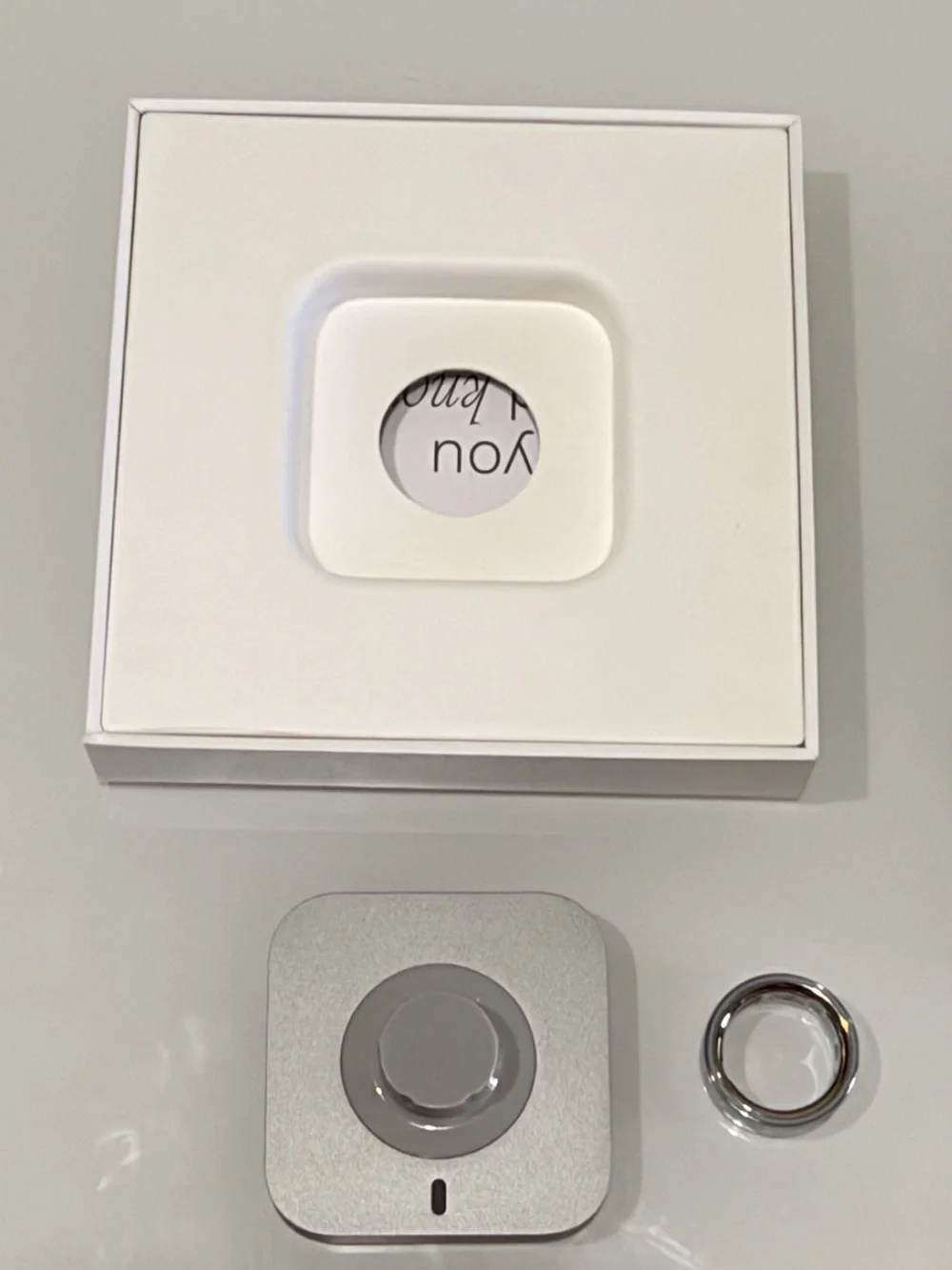 Oura Ring 4. Size 7. Silver.